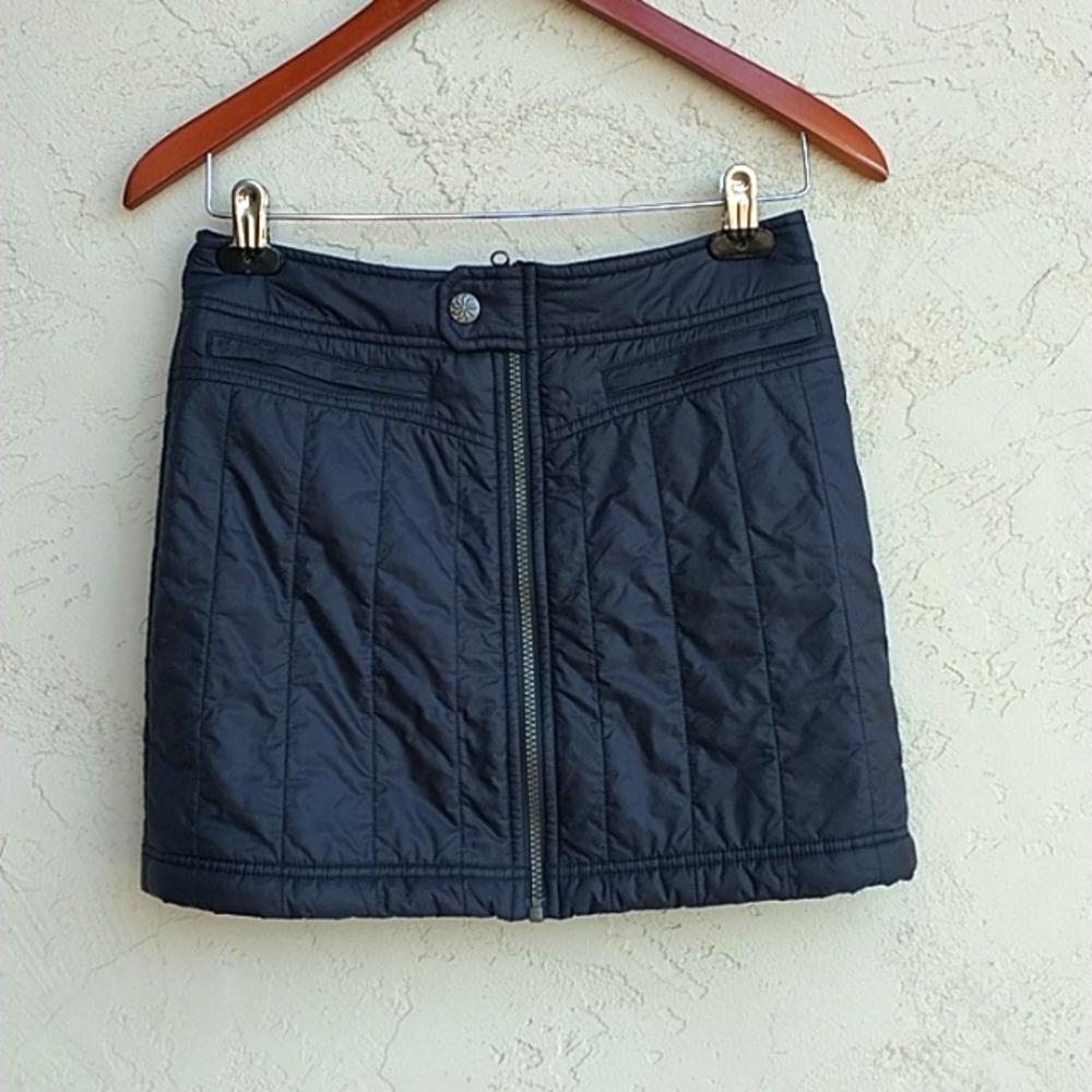 ATHLETA Activewear Athleisure Zip Front Mini Skirt With Filler Size 0